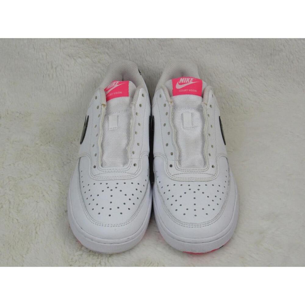 Nike Court Vision Low Womens Size 8.5 White Multi Swoosh  DM8079-100